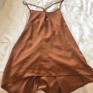 bronze silk tank